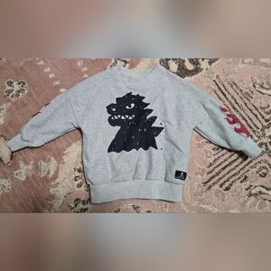 Rock Your Kid Godzilla Sweatshirt Size 2T